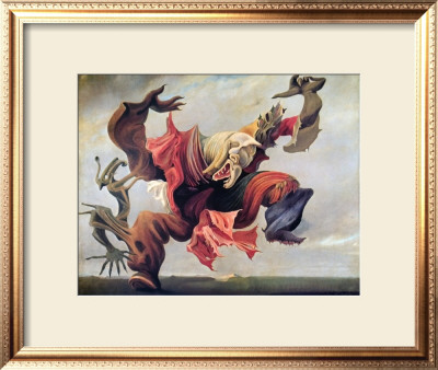 L'ange Du Foyer, 1937 by Max Ernst Pricing Limited Edition Print image