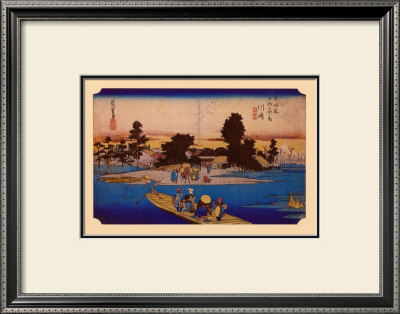 Tokaido No. 3, Ferry On The River by Ando Hiroshige Pricing Limited Edition Print image