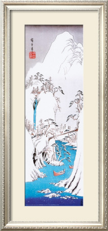 Hiroshige - Winter Falls by Ando Hiroshige Pricing Limited Edition Print image