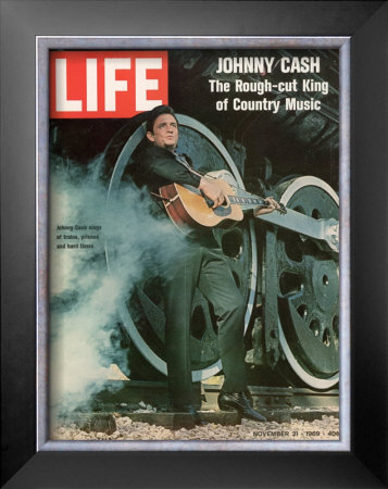 Singer Johnny Cash, November 21, 1969 by Michael Rougier Pricing Limited Edition Print image