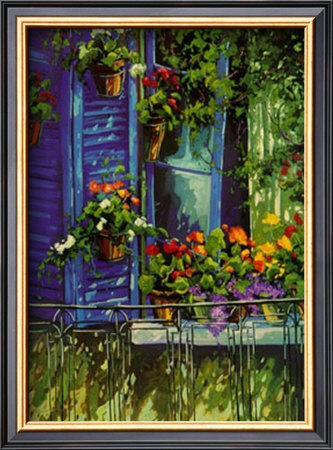 L'auvent Bleu by Robert Savignac Pricing Limited Edition Print image