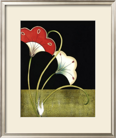 Lotus Arabesque In Red Iv by Erica J. Vess Pricing Limited Edition Print image