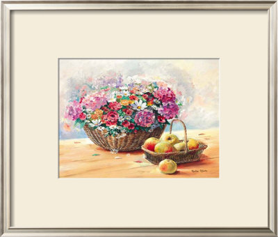 Blumenkorb Mit Apfeln by Rachel Rijkerke Pricing Limited Edition Print image