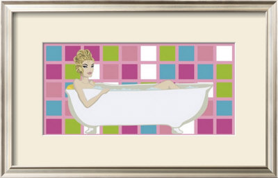 Girl In Bathtub With Squares by Clara Almeida Pricing Limited Edition Print image