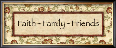 Words To Live By: Faith Family Friends by Debbie Dewitt Pricing Limited Edition Print image