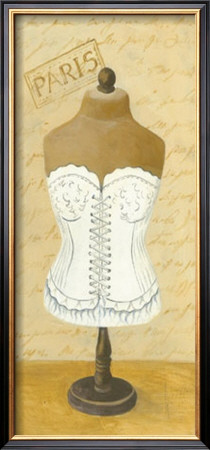 White Paris Corset by Cuca Garcia Pricing Limited Edition Print image