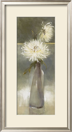 White Spider Mums I by Adelene Fletcher Pricing Limited Edition Print image