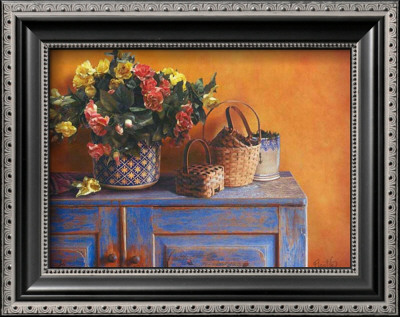 Flowers On Gramma's Sideboard I by M. De Flaviis Pricing Limited Edition Print image