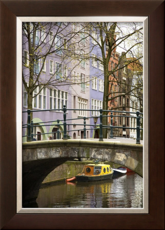 Boat Under The Bridge, Amsterdam by Igor Maloratsky Pricing Limited Edition Print image