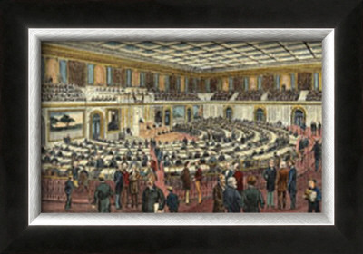 Hall Of House Of Representatives by George Goodwin Kilburne Pricing Limited Edition Print image