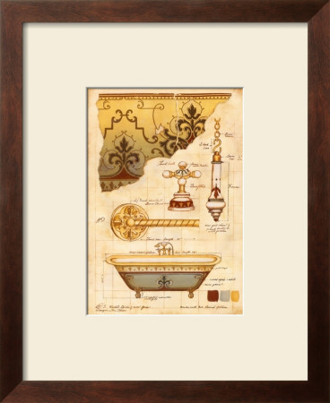 Designer Baths I by Tina Chaden Pricing Limited Edition Print image