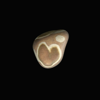 Beach Stone With A Heart-Shaped Ring In It, Nicaragua by Josie Iselin Pricing Limited Edition Print image