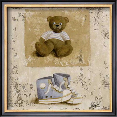 Nounours Bleu Et Chaussures by Veronique Didier-Laurent Pricing Limited Edition Print image