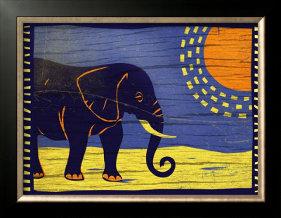 Woodblock Elephant by Benjamin Bay Pricing Limited Edition Print image