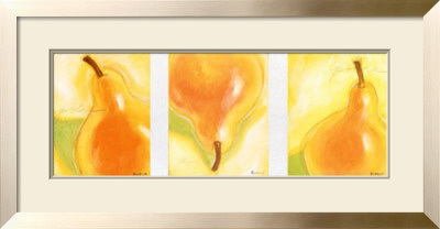Poires Salsa Triptych by Chantal Godbout Pricing Limited Edition Print image
