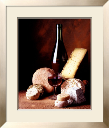 Cheese And Red Wine by Cabannes & Ryman Pricing Limited Edition Print image