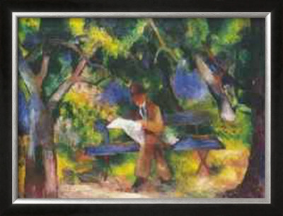Man Reading by Auguste Macke Pricing Limited Edition Print image