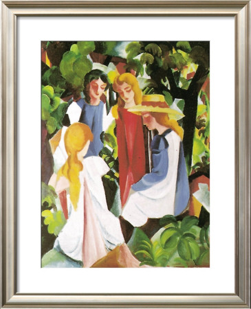 Vier Madchen, 1912 by Auguste Macke Pricing Limited Edition Print image