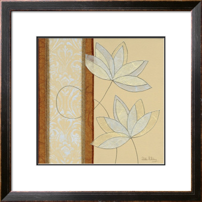 Blue Rococo Lotus Flower by Debbie Halliday Pricing Limited Edition Print image
