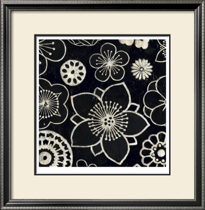 Silver Floral Cascade I by Megan Meagher Pricing Limited Edition Print image
