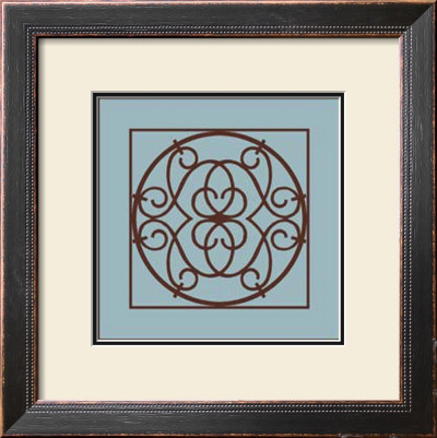 Chocolate And Blue Ironwork Iii by Chariklia Zarris Pricing Limited Edition Print image