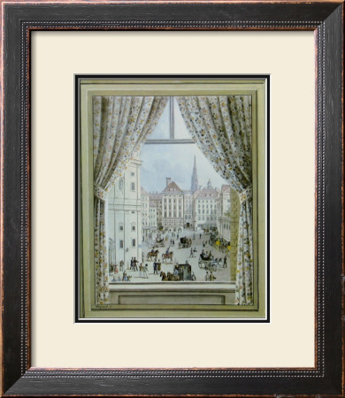 Blick Aus Dem Fenster Auf Die Freyung, C.1828 by Balthasar Wigand Pricing Limited Edition Print image