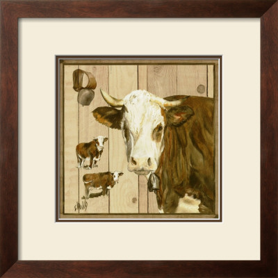 Vache Marron Et Blanche by Clauva Pricing Limited Edition Print image