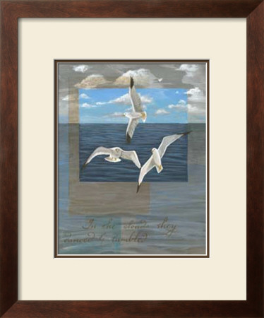 Three White Gulls Ii by Tara Friel Pricing Limited Edition Print image