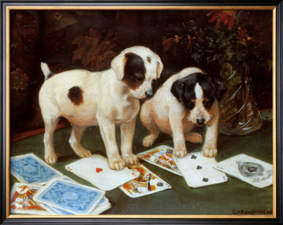 Poker by George Derville Rowlandson Pricing Limited Edition Print image