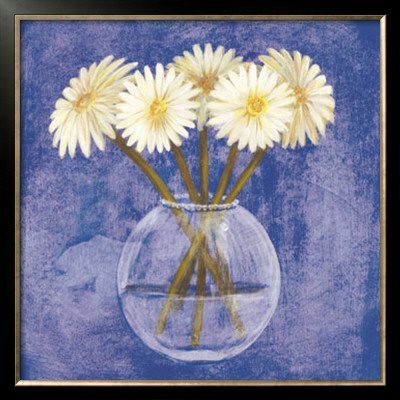 White Daisies In Vase by Julio Sierra Pricing Limited Edition Print image