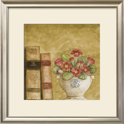 Potted Flowers With Books Vii by Eric Barjot Pricing Limited Edition Print image