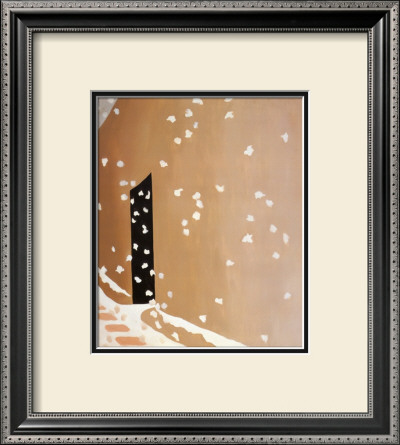 Black Door With Snow by Georgia O'keeffe Pricing Limited Edition Print image