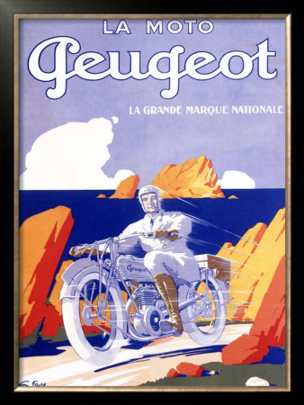 Peugeot Motorcycle by G. Favre Pricing Limited Edition Print image
