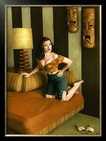 Pin-Up Girl: Kona Kai Motel Room by Richie Fahey Pricing Limited Edition Print image