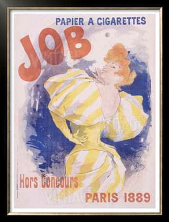 Job Papier And Cigarettes by Jules Cheret Pricing Limited Edition Print image