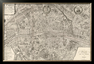 Plan De La Ville De Paris, 1715 by Nicolas De Fer Pricing Limited Edition Print image