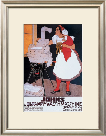 Johns Wash Machine by Adolf Karpellus Pricing Limited Edition Print image