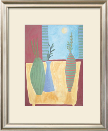 Terracotta Interior With Full Moon by Louise Waugh Pricing Limited Edition Print image