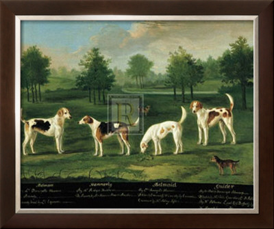 Two Couples Of Hounds In A Park by Francis Sartorius Pricing Limited Edition Print image
