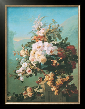 Roses And Other Flowers In An Urn by Pierre Bourgogne Pricing Limited Edition Print image
