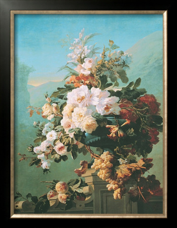 Roses And Other Flowers In An Urn by Pierre Bourgogne Pricing Limited Edition Print image