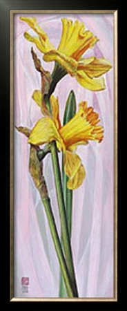 Two Yellow Daffodils by Maya Nishiyama Pricing Limited Edition Print image