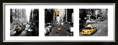 Yellow Cab, New York by Dominique Obadia Pricing Limited Edition Print image