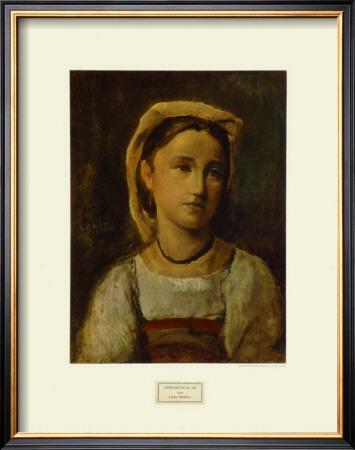 Young Girl by Jean-Baptiste-Camille Corot Pricing Limited Edition Print image