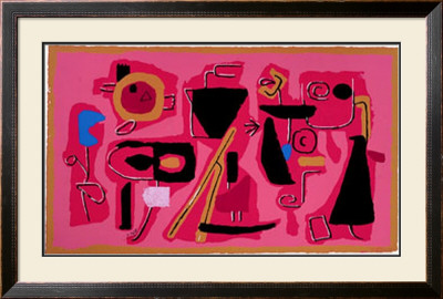 Roter Fries, C.1954 by Willi Baumeister Pricing Limited Edition Print image