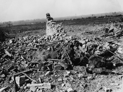 Dead British Soldiers At Meteran On The Western Front In France During World War I In 1918 by Robert Hunt Pricing Limited Edition Print image