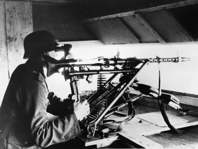 German Sentry On Duty On The Channel Coast In France During World War Ii by Robert Hunt Pricing Limited Edition Print image