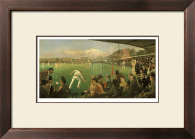 Imaginary Cricket Match, England Versus Australia, 1886 by Sir Robert Staples Pricing Limited Edition Print image