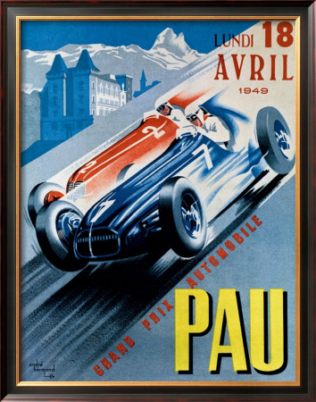 Grand Prix Automobile De Pau, 1949 by Andre Bermond Pricing Limited Edition Print image