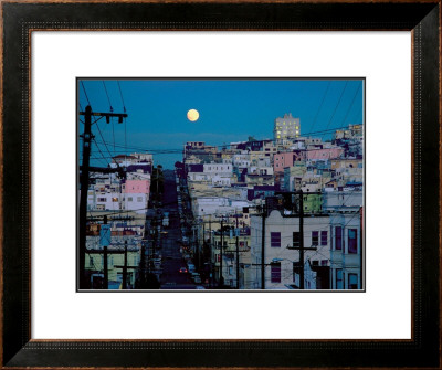 Moonrise, San Francisco by Lynn Radeka Pricing Limited Edition Print image